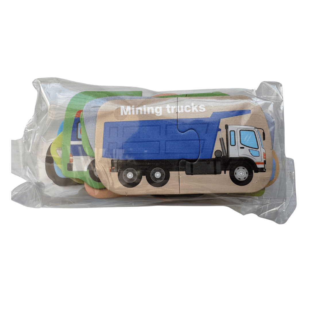 Puzzle Magnético de Dos Piezas - Animales y Medios de Transporte