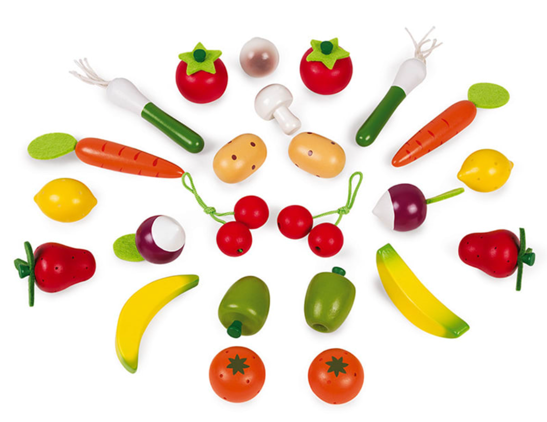 Cesta de 24 Frutas y Verduras - Janod