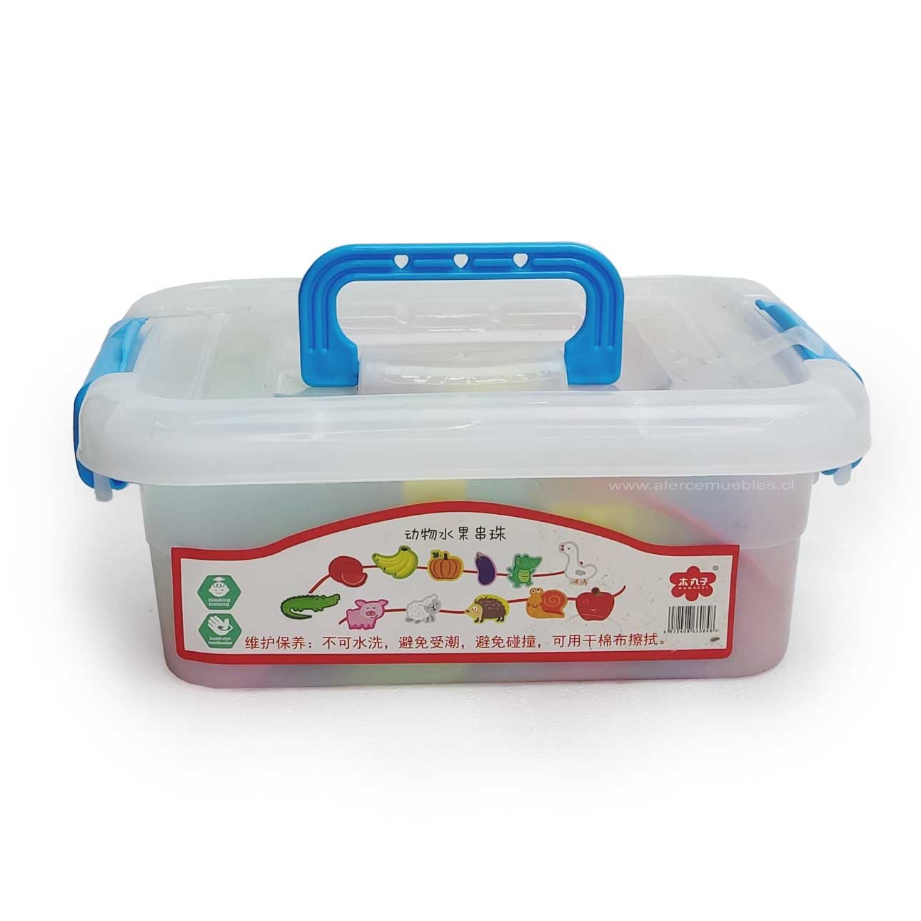 Set Enhebrado Fruta y Animales