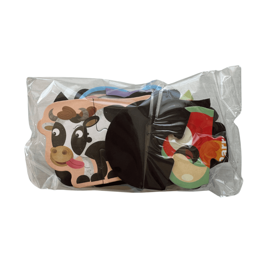 Puzzle Magnético de Dos Piezas - Animales y Medios de Transporte