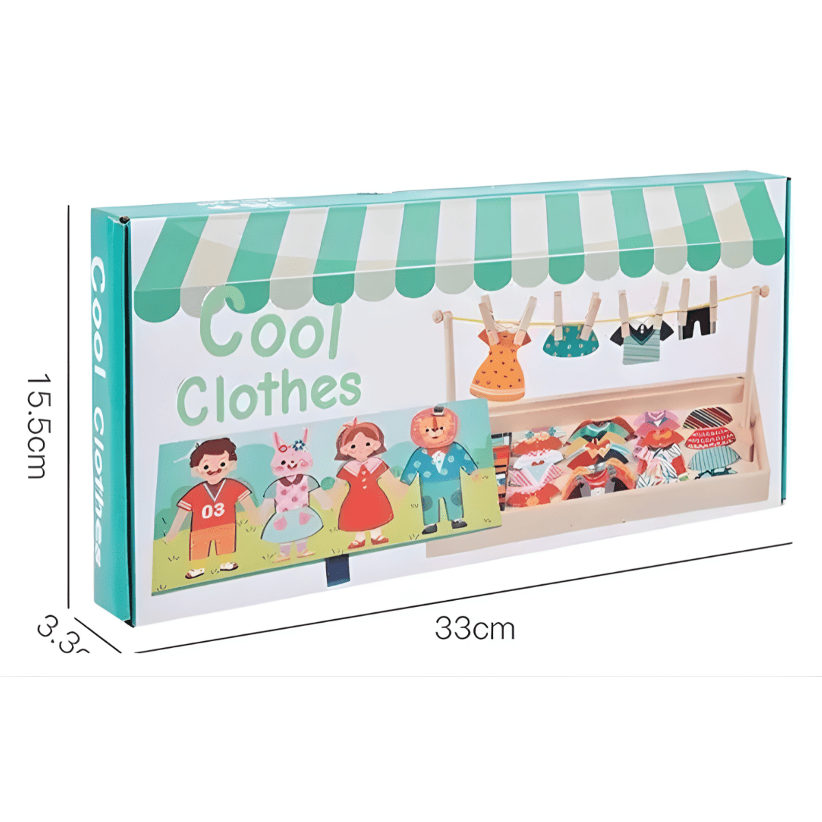 Juego de Clasificación Montessori Tendedero de Ropa