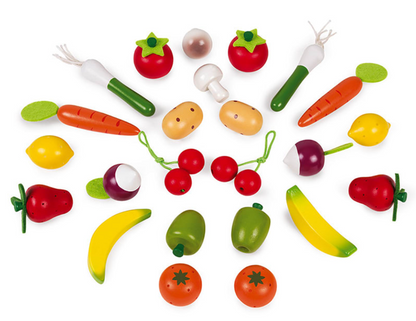 Cesta de 24 Frutas y Verduras - Janod