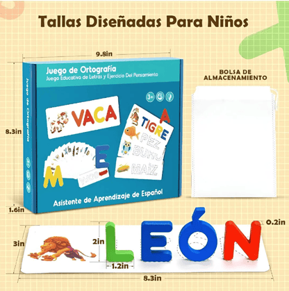 Juego de palabras y ortografía cognitiva para niños