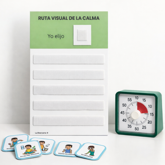 Pack Anticipación y Calma con reloj temporizador visual y tablero visual de la calma