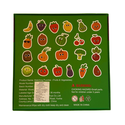 Juego de rompecabezas frutas y verduras