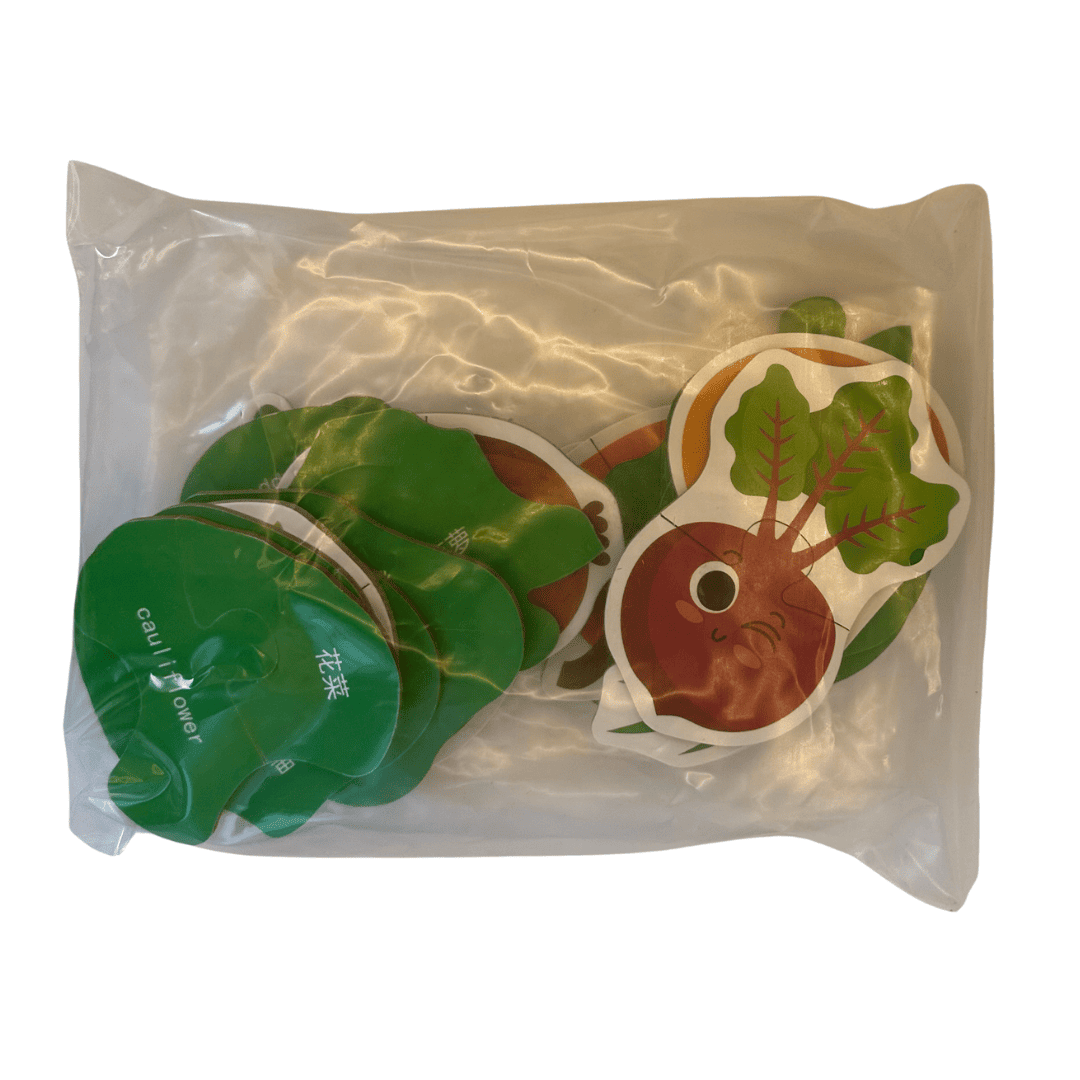 Juego de rompecabezas frutas y verduras
