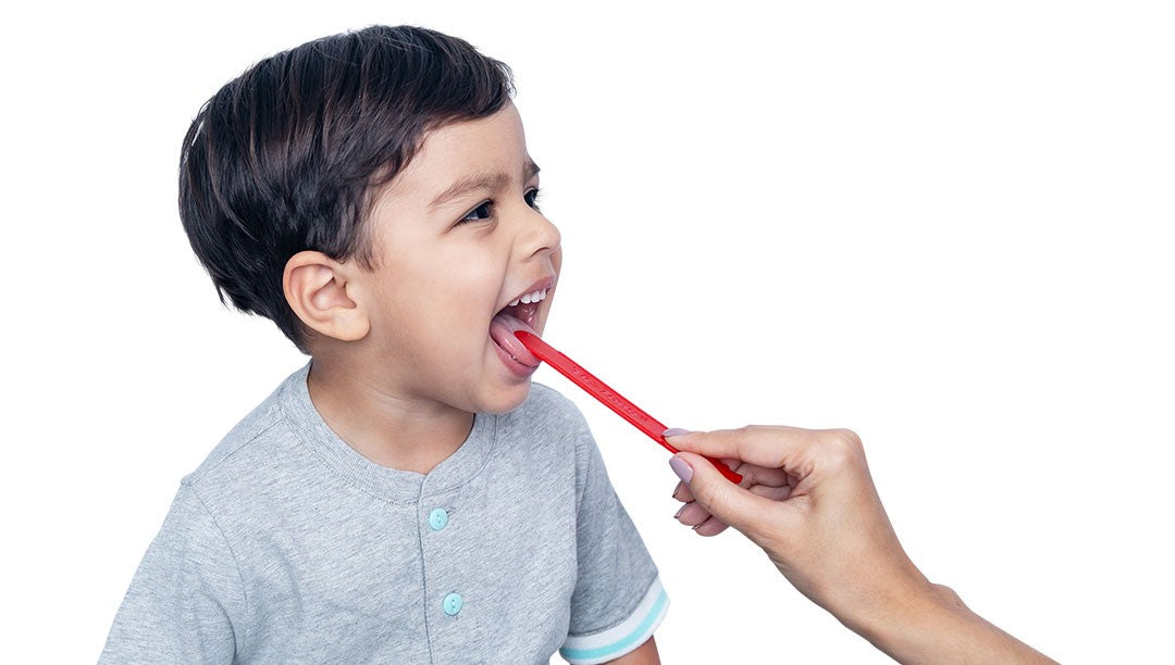 TIC-TONG® – Bajalengua Infantil con Sabor y Color Tutti Frutti