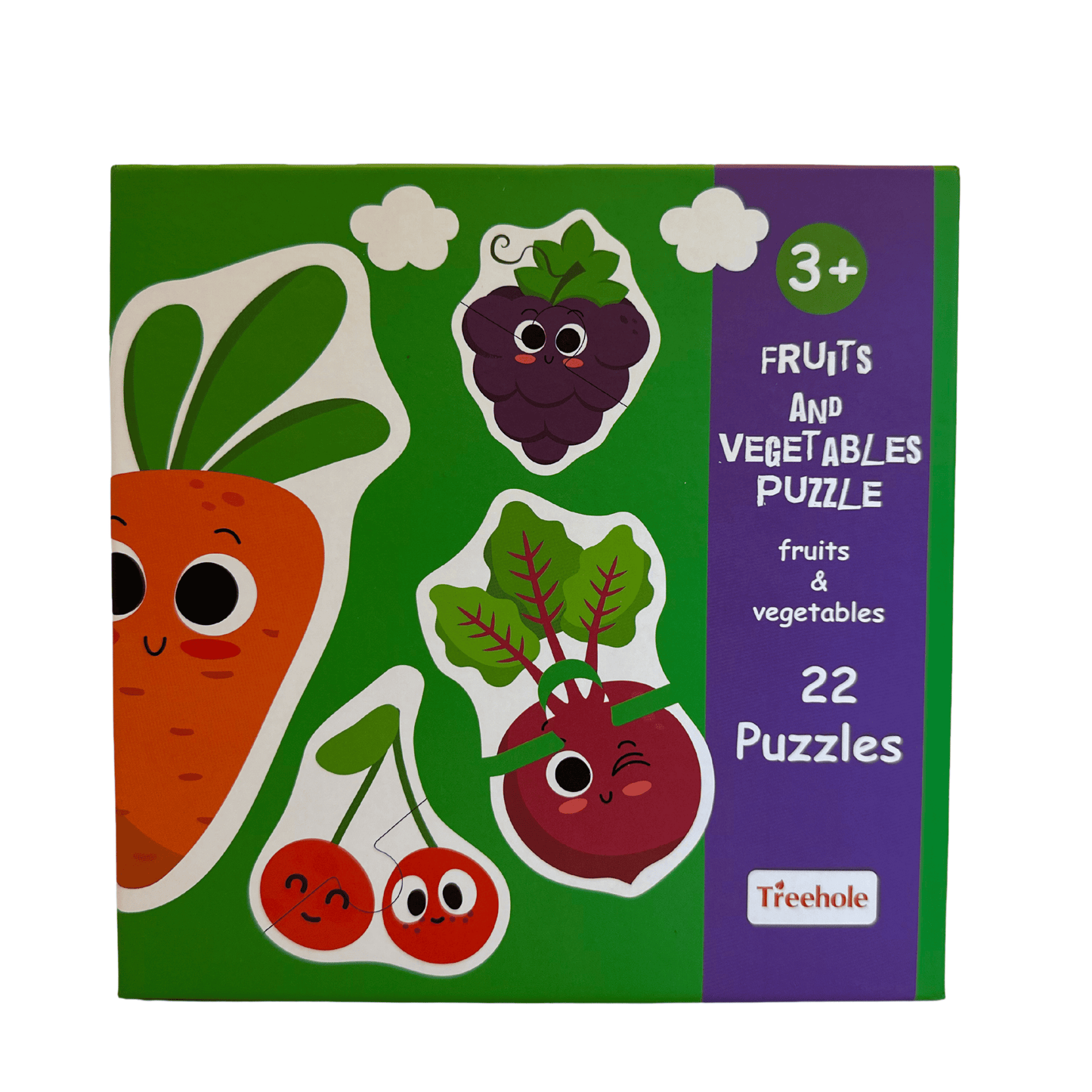 Juego de rompecabezas frutas y verduras